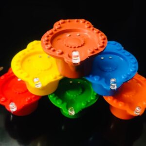 Multicoloured Water Sensor Diyas (Set of 12pcs)